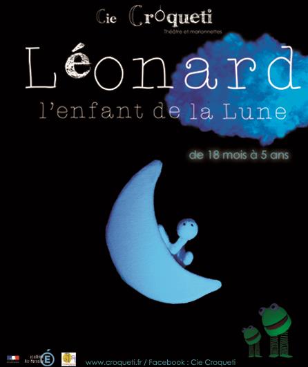 Léonard L'enfant de la lune, spectacle 1-5 ans - programmation Art Dû Théâtre 13006 Marseille