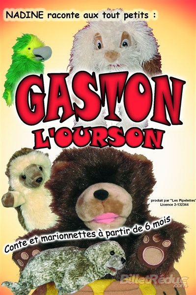 Gaston l'ourson - Compagnie les pipelettes -- spectacle enfant - musique - chanson - théâtre - marseille - L'art Dû - 13006