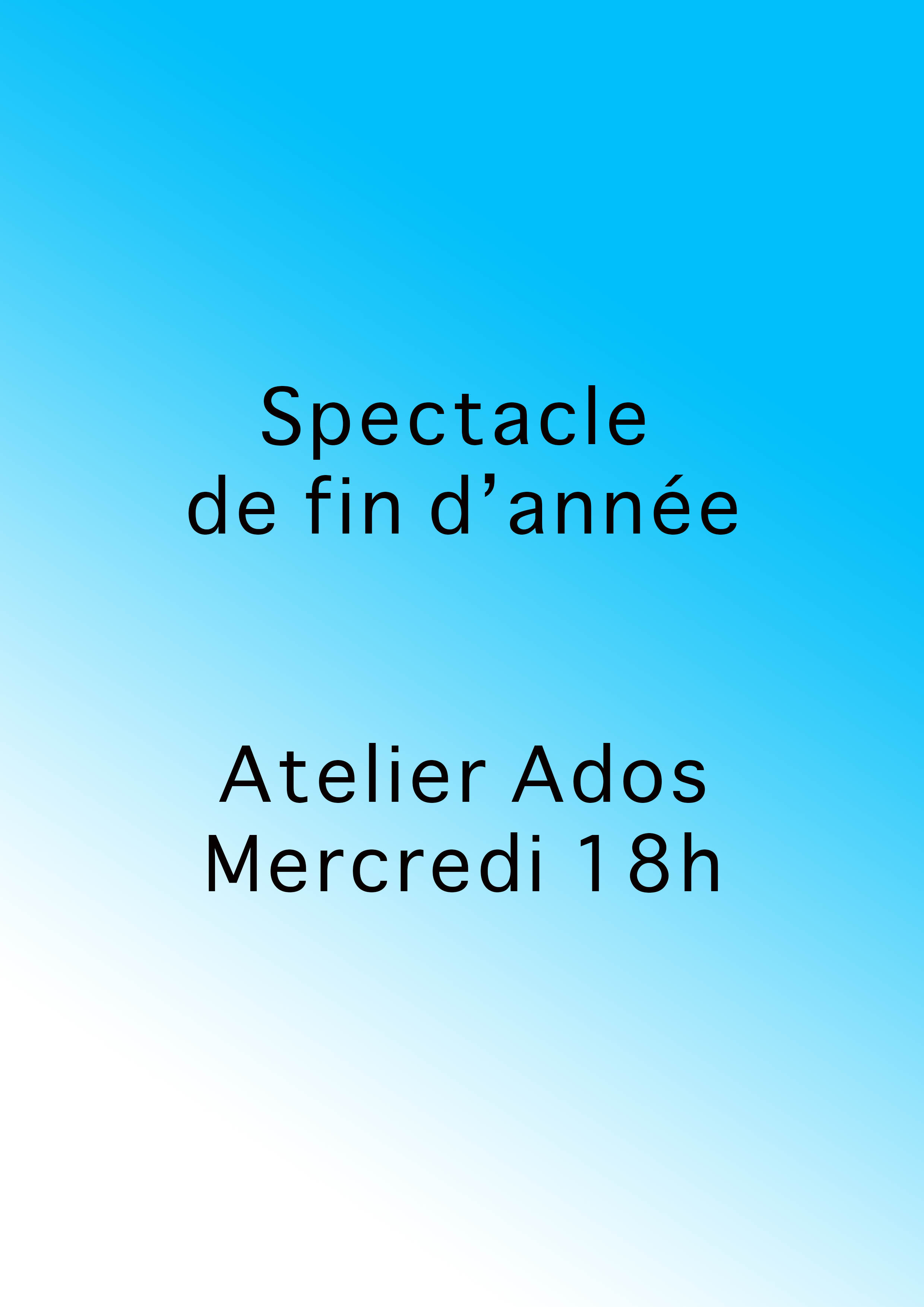 Enfant - Ados - Adultes -Debutant - Avancés - Atelier Théâtre - Marseille - L'Art Dû - 13006