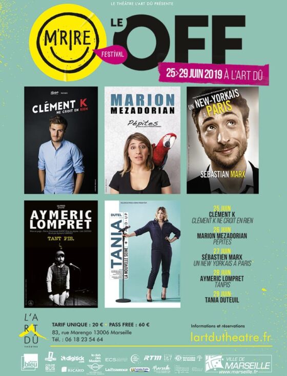 M rire Festival - Marseille - L'Art Dû - Théâtre - Stand Up - Humour - 13006