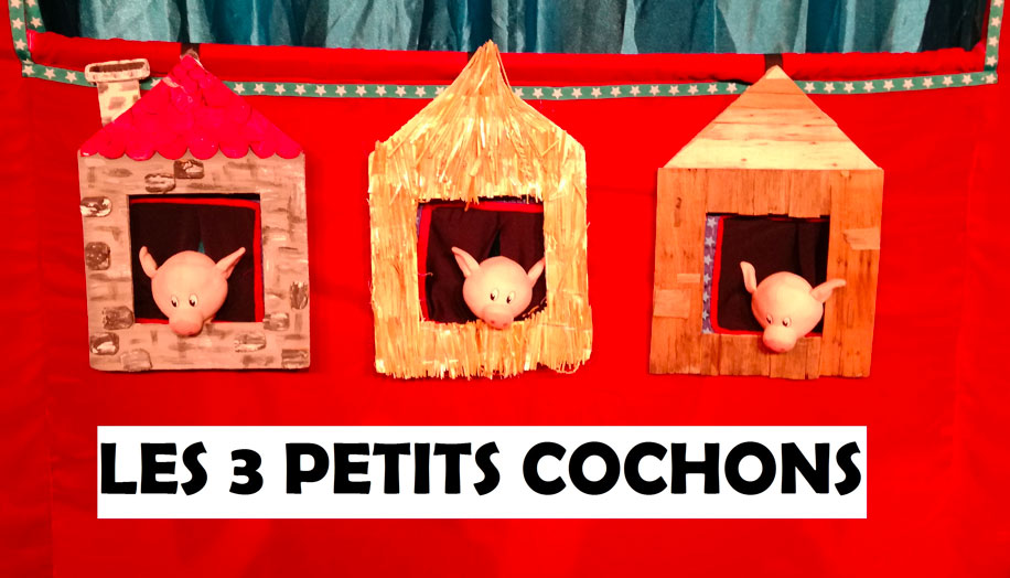 Les-3-petits-cochons-art du-theatre-spectacle-enfant-marionnettes-musical