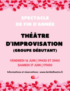 Spectacle de fin d'année : improvisation (Débutants)