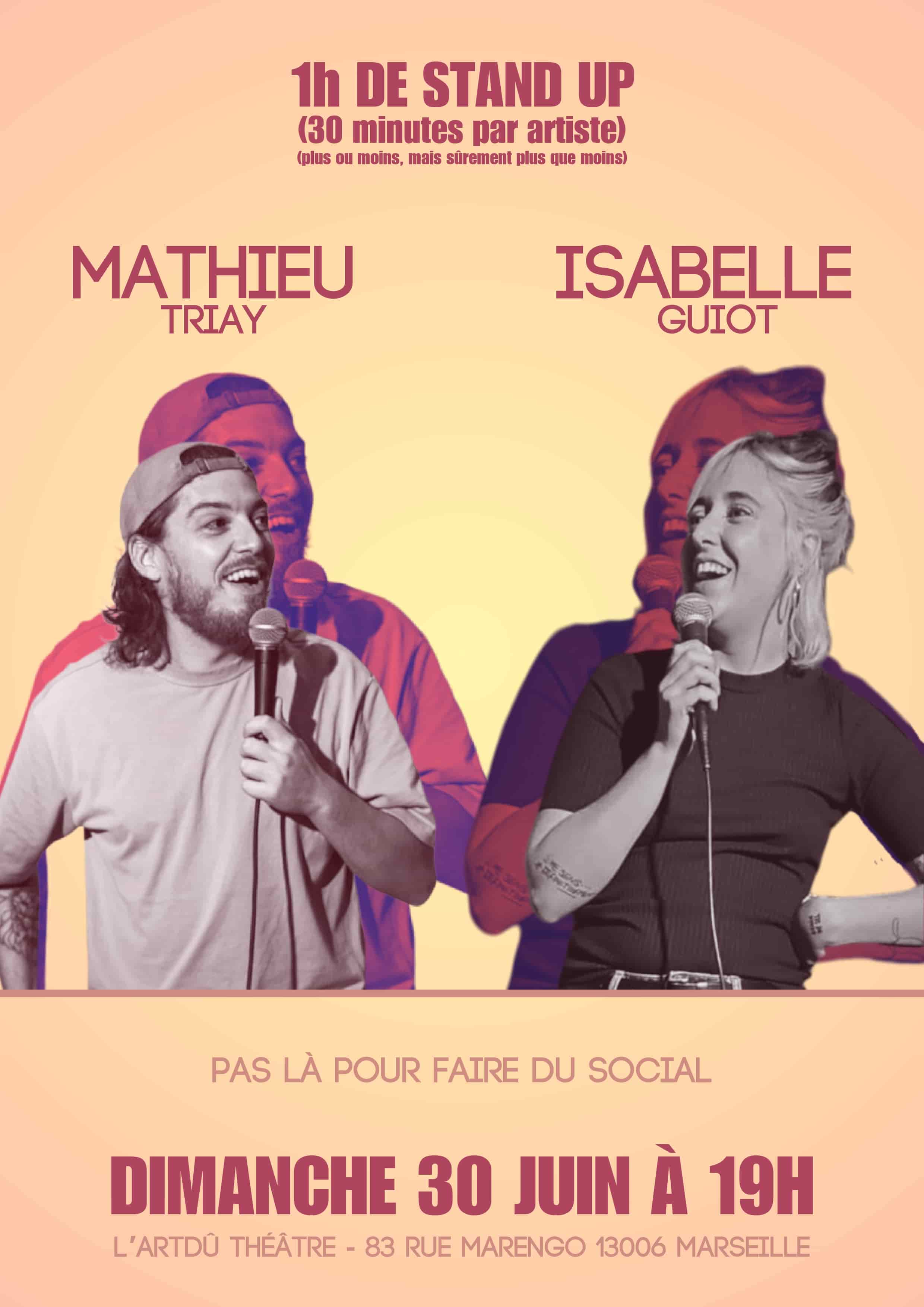 Mathieu Triay isabelle Guiot - humour - Marseille - Théâtre - Stand Up - 13006
