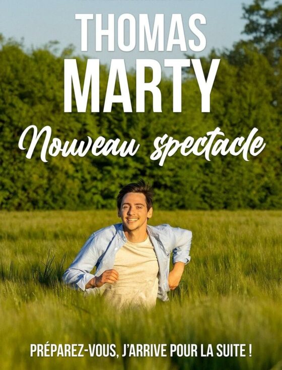 Après le succès de son premier spectacle, Thomas Marty revient sur scène pour nous raconter ses nouvelles aventures.