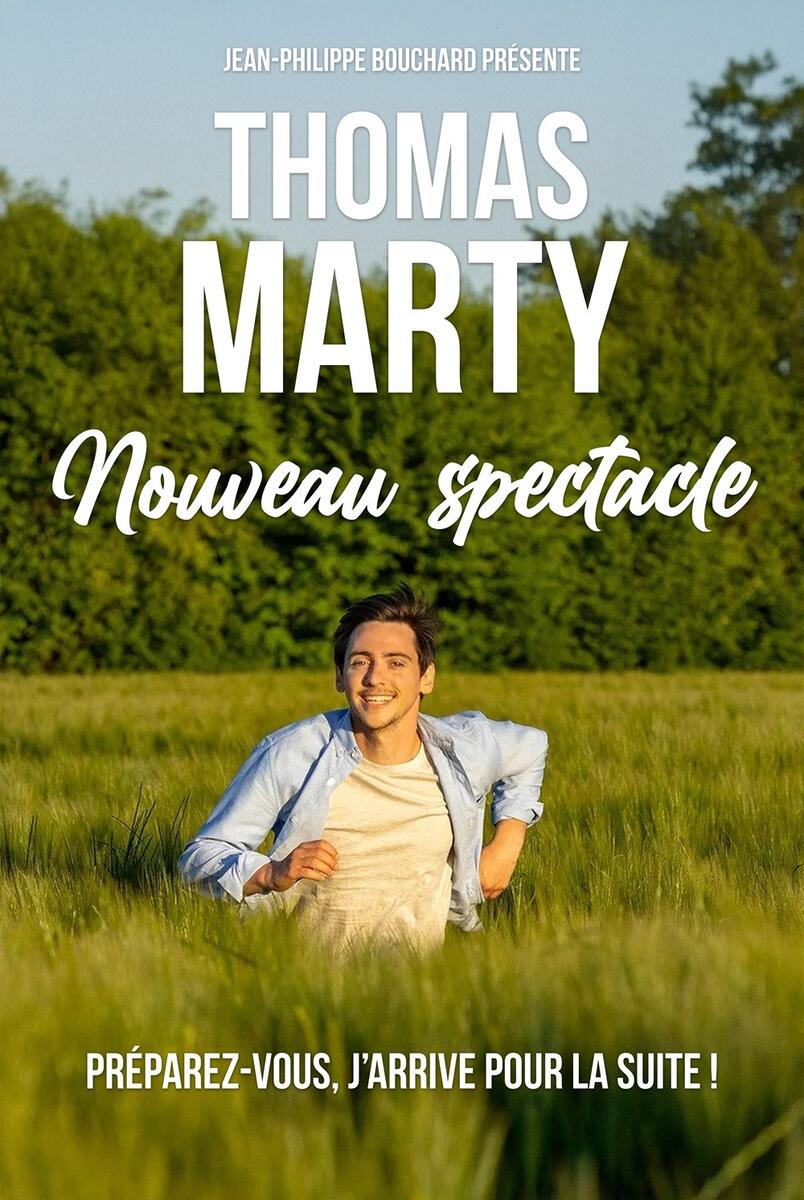 Après le succès de son premier spectacle, Thomas Marty revient sur scène pour nous raconter ses nouvelles aventures.